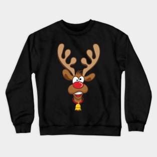 'RUDOLPH Red Nose Reindeer' Funny Christmas Reindeer Crewneck Sweatshirt